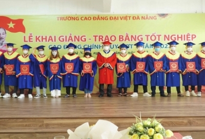 Trường Cao Đẳng Đại Việt Đà Nẵng tổ chức Lễ khai giảng và Trao bằng Tốt Nghiệp năm học 2021-2022