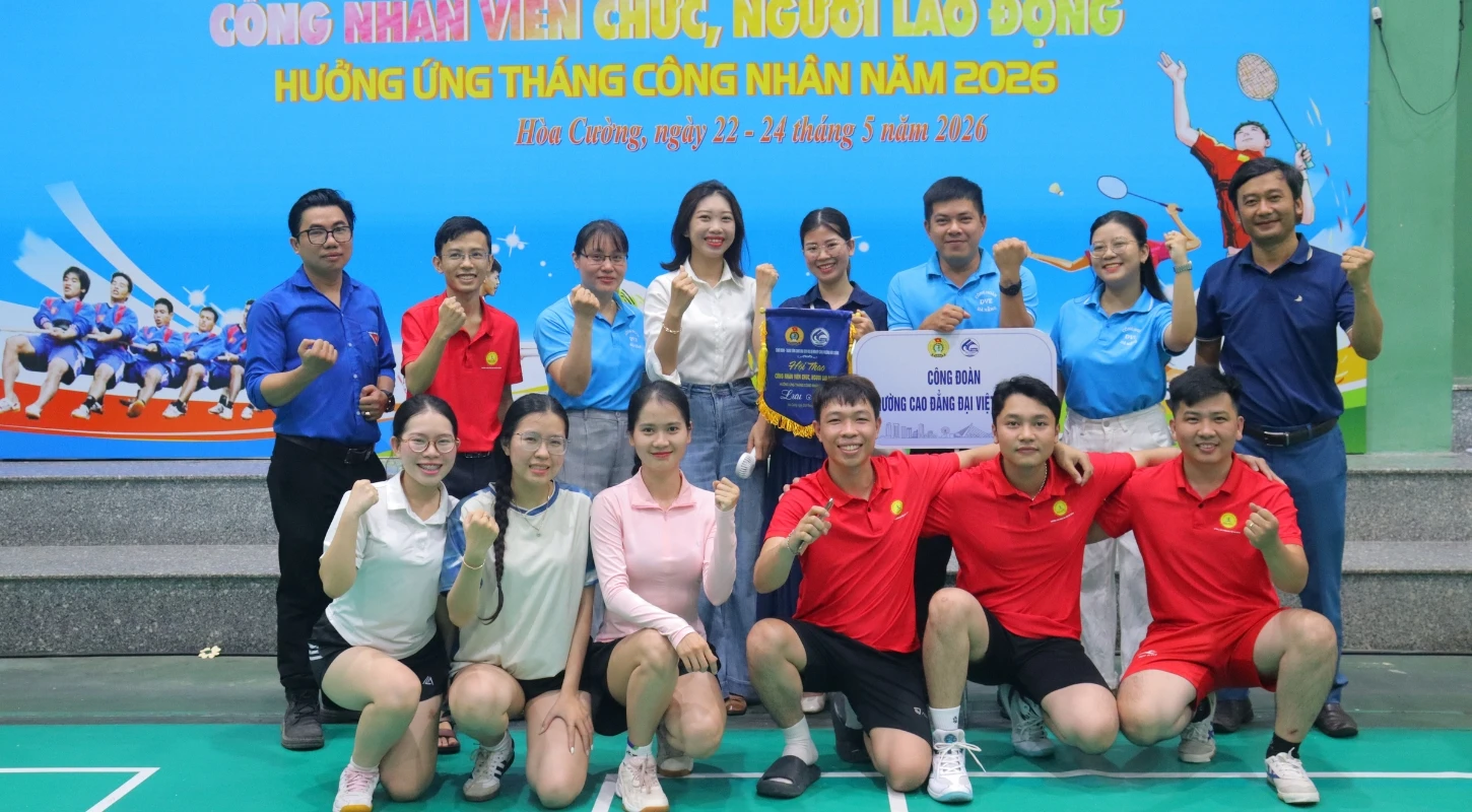 CÔNG ĐOÀN TRƯỜNG CAO ĐẲNG ĐẠI VIỆT ĐÀ NẴNG THAM GIA HỘI THAO CÔNG NHÂN, VIÊN CHỨC, LAO ĐỘNG PHƯỜNG HÒA CƯỜNG NĂM 2026 | Trường Cao Đẳng Đại Việt Đà Nẵng