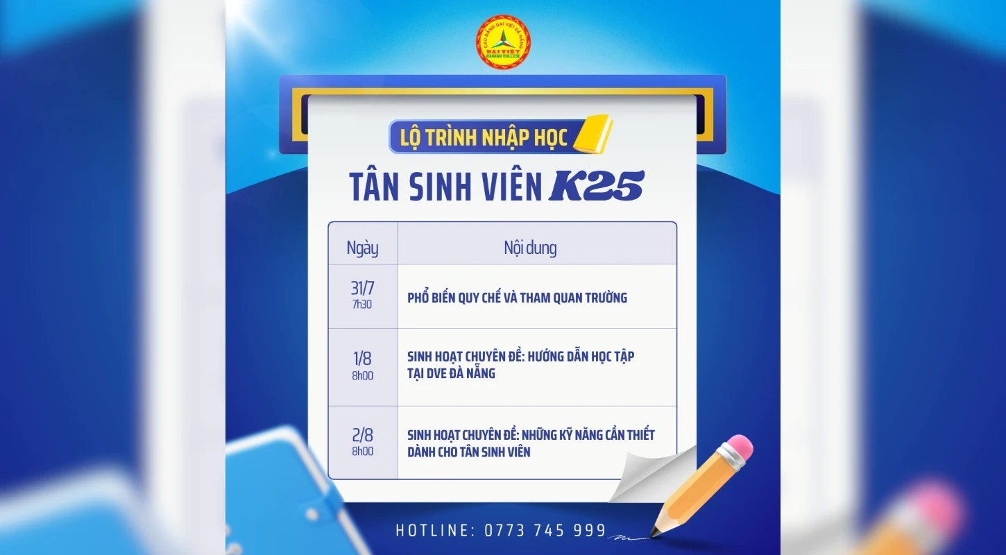 Tân Sinh Viên K25 – Lộ Trình Không Thể Bỏ Lỡ | Trường Cao Đẳng Đại Việt Đà Nẵng