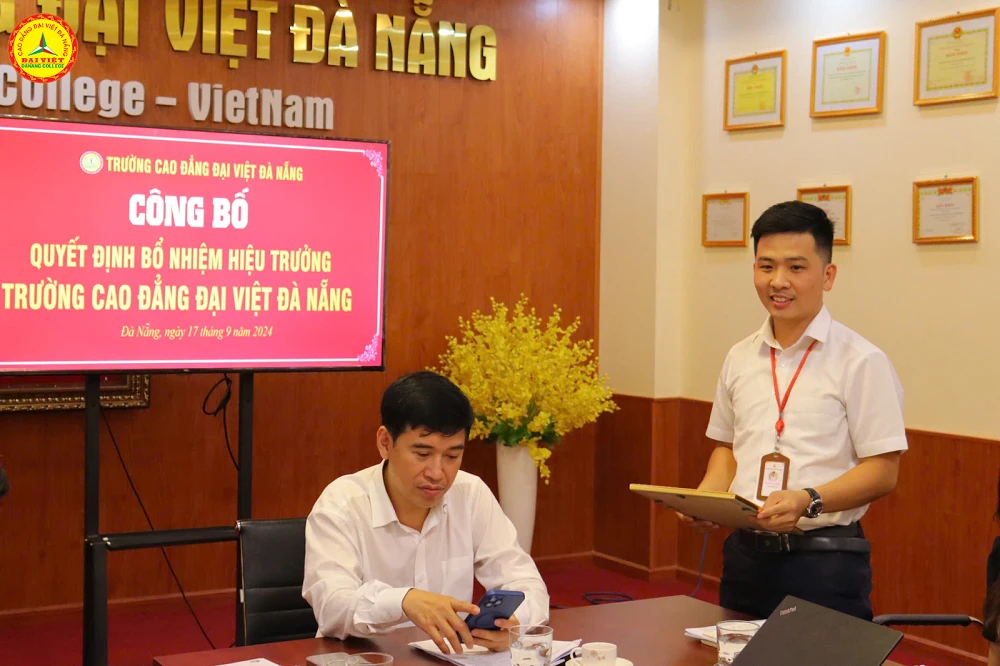 Công Bố Quyết Định Bổ Nhiệm Hiệu Trưởng Trường Cao Đẳng Đại Việt Đà Nẵng