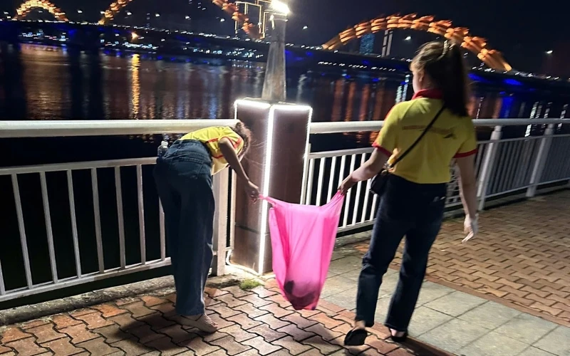 Sinh Viên Trường Cao Đẳng Đại Việt Đà Nẵng Lan Tỏa Thông Điệp Bảo Vệ Môi Trường Tại Diff 2025