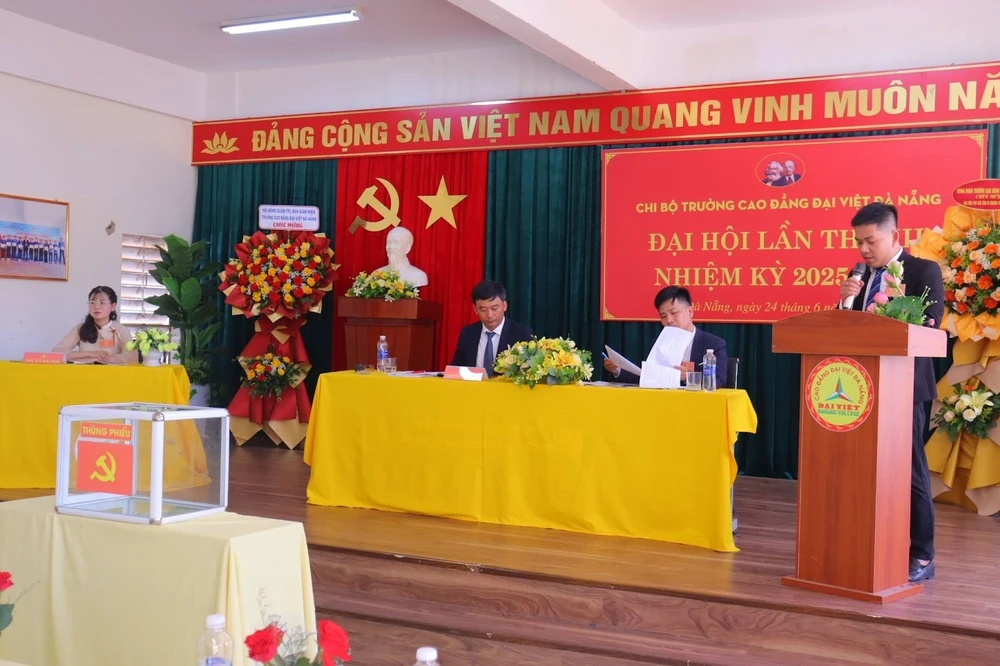 Trường Cao Đẳng Đại Việt Đà Nẵng Tổ Chức Thành Công Đại Hội Chi Bộ Lần Thứ Iii Nhiệm Kỳ 2025–2030