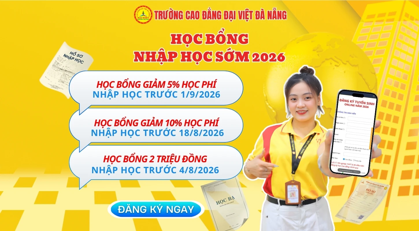 HỌC BỔNG NHẬP HỌC SỚM 2026 – CƠ HỘI ƯU ĐÃI HẤP DẪN DÀNH CHO TÂN SINH VIÊN