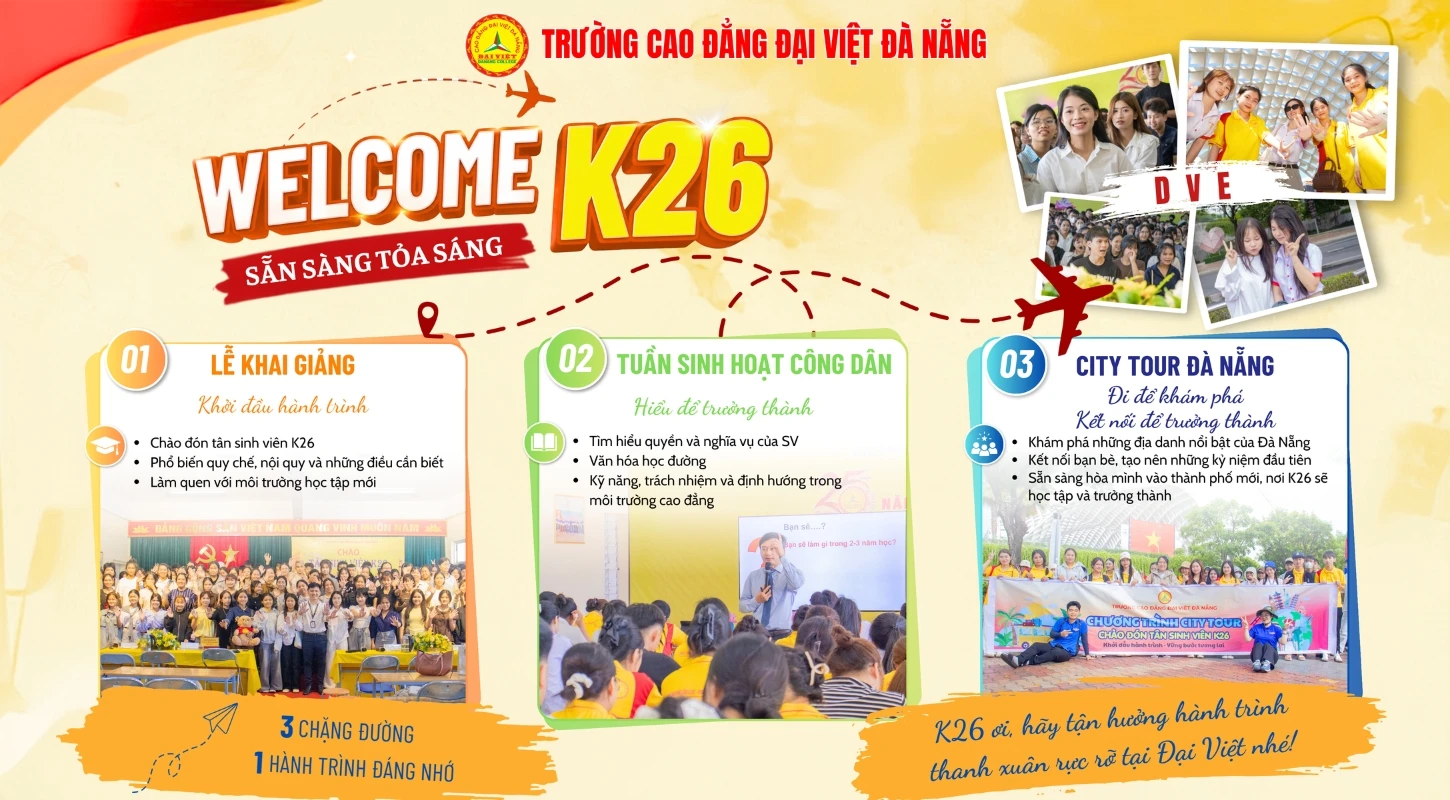 LỘ TRÌNH CHÀO ĐÓN “ÚT” K26 VỀ NHÀ – HÀNH TRÌNH BẮT ĐẦU TỪ NHỮNG TRẢI NGHIỆM ĐẦU TIÊN