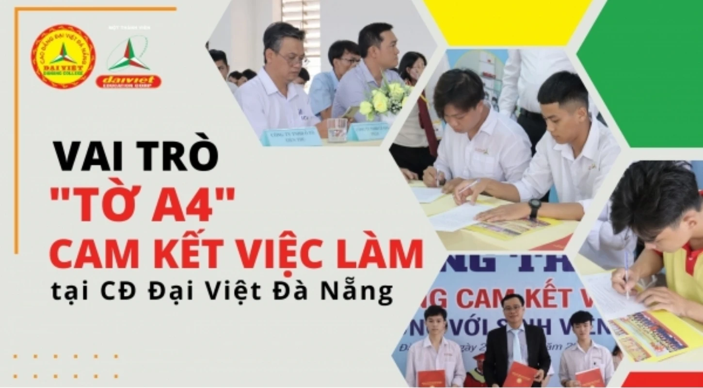 Vai Trò “Tờ A4” Cam Kết Và Giới Thiệu Việc Làm Tại Trường Cao Đẳng Đại Việt Đà Nẵng | Trường Cao Đẳng Đại Việt Đà Nẵng