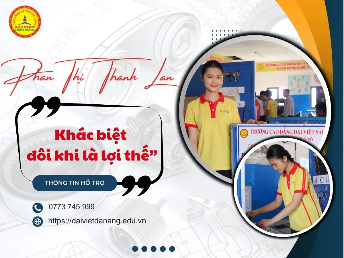 Bông Hồng Duy Nhất Ngành Công Nghệ Ô Tô K21 Trường Cao Đẳng Đại Việt Đà Nẵng
