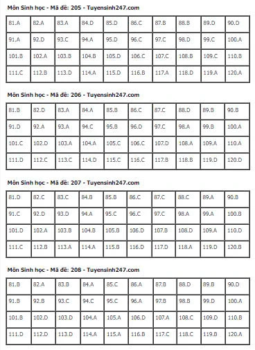 Gợi Ý & Giải Đề Sinh Học THPT 2024 – Trường Cao Đẳng Đại Việt Đà Nẵng