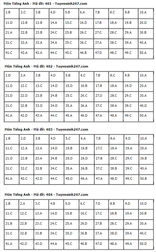 Gợi Ý & Giải Đề Tiếng Anh THPT 2024 – Trường Cao Đẳng Đại Việt Đà Nẵng
