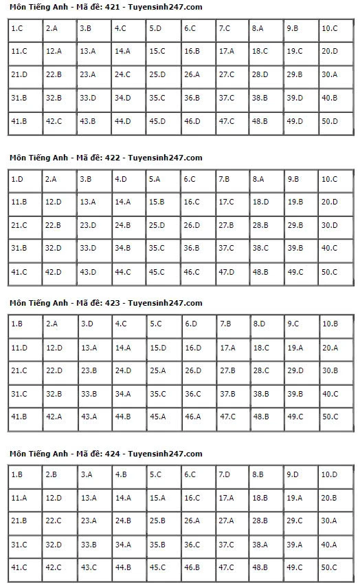 Gợi Ý & Giải Đề Tiếng Anh THPT 2024 – Trường Cao Đẳng Đại Việt Đà Nẵng
