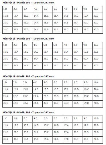 Gợi Ý & Giải Đề Vật Lý THPT 2024 – Trường Cao Đẳng Đại Việt Đà Nẵng