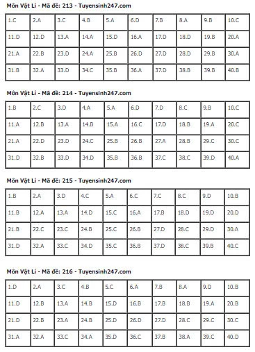 Gợi Ý & Giải Đề Vật Lý THPT 2024 – Trường Cao Đẳng Đại Việt Đà Nẵng
