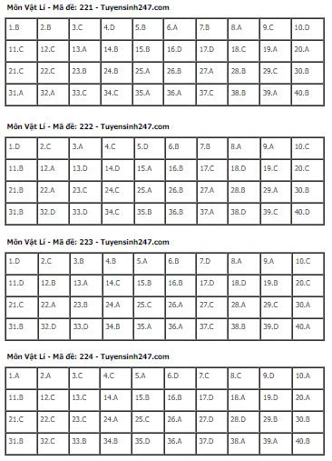 Gợi Ý & Giải Đề Vật Lý THPT 2024 – Trường Cao Đẳng Đại Việt Đà Nẵng