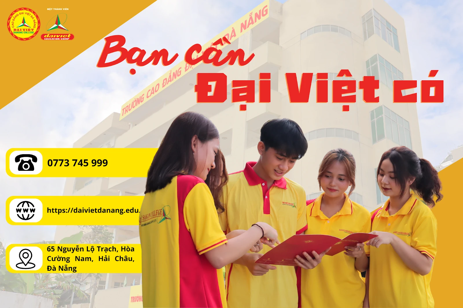 Học Bổng 2 Triệu Cho Thí Sinh Nhập Học Sớm | Trường Cao Đẳng Đại Việt Đà Nẵng