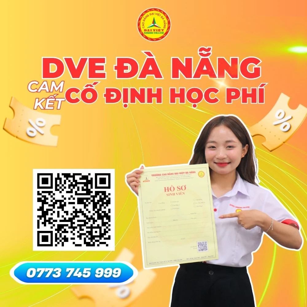 Học Bổng 80% & Cam Kết Cố Định Học Phí – Trường Cao Đẳng Đại Việt Đà Nẵng