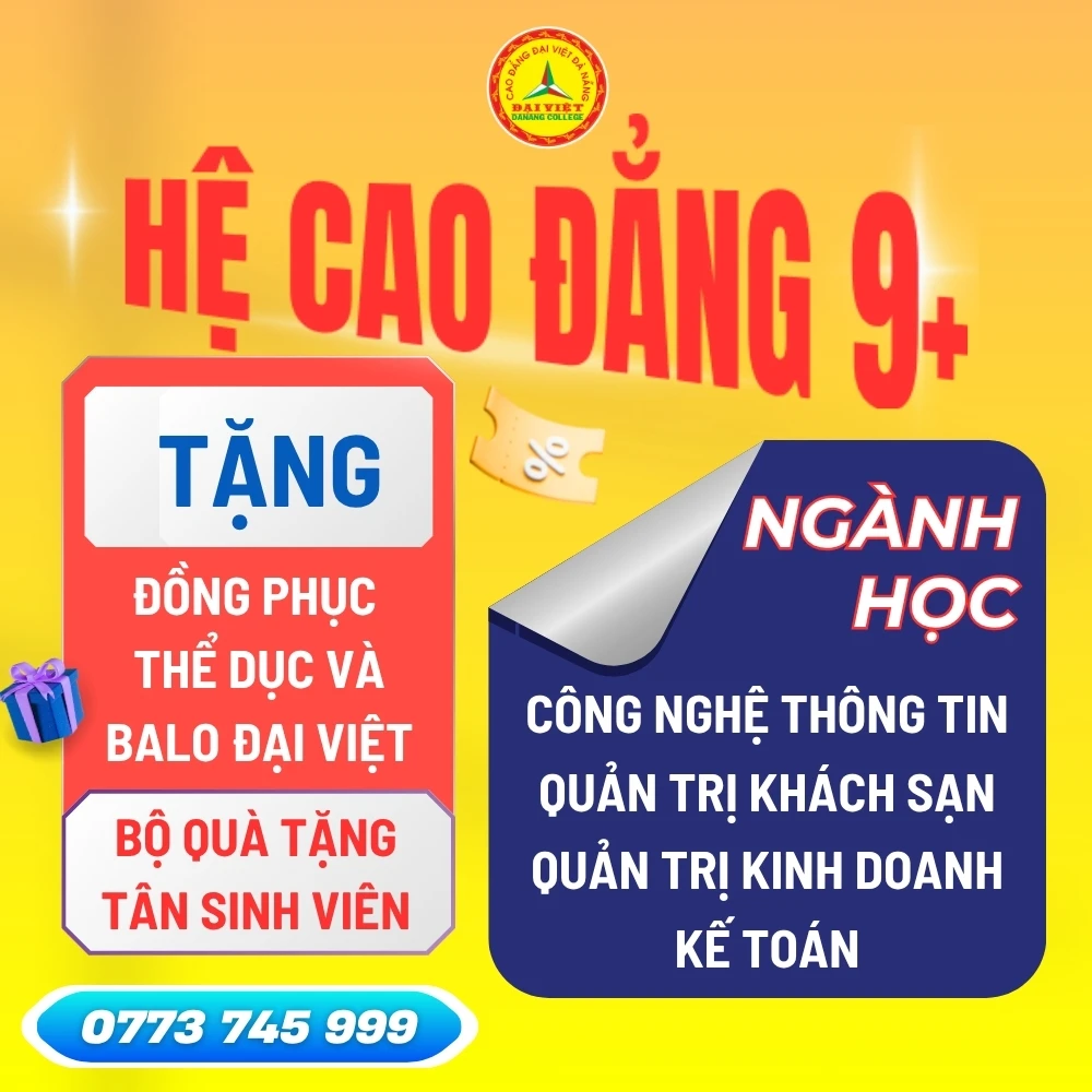 Học Bổng 80% & Cam Kết Cố Định Học Phí – Trường Cao Đẳng Đại Việt Đà Nẵng