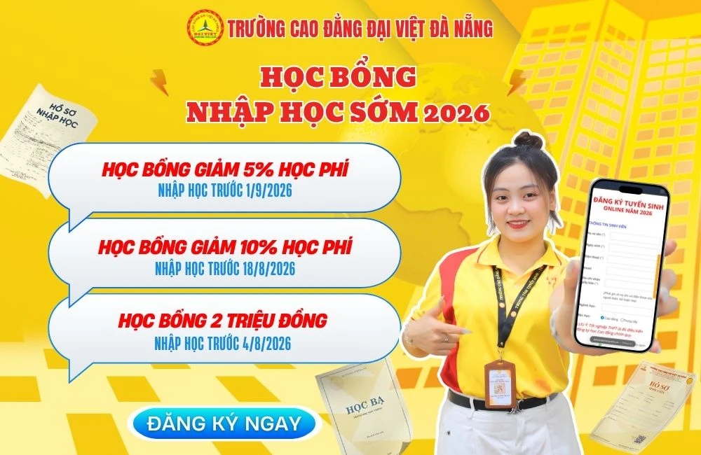 Học Bổng Nhập Học Sớm 2026 – Cơ Hội Ưu Đãi Hấp Dẫn Dành Cho Tân Sinh Viên