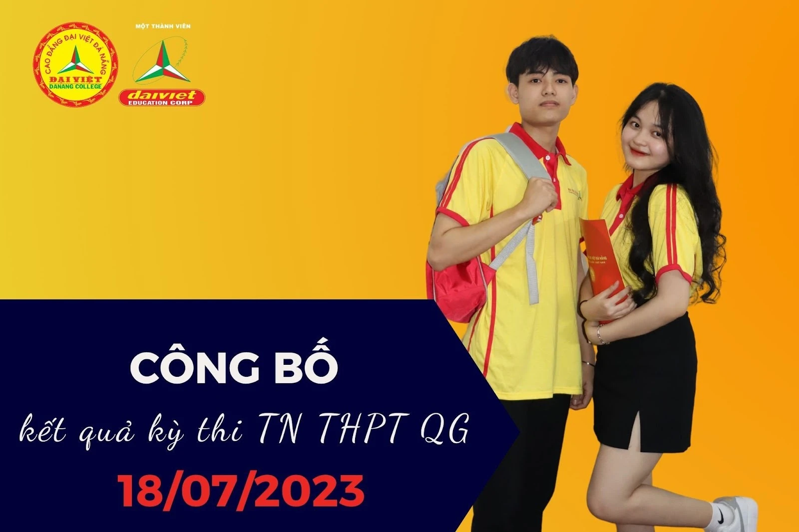 Kết quả thi tốt nghiệp THPT 2023 & Thông tin tuyển sinh Trường Cao Đẳng Đại Việt Đà Nẵng