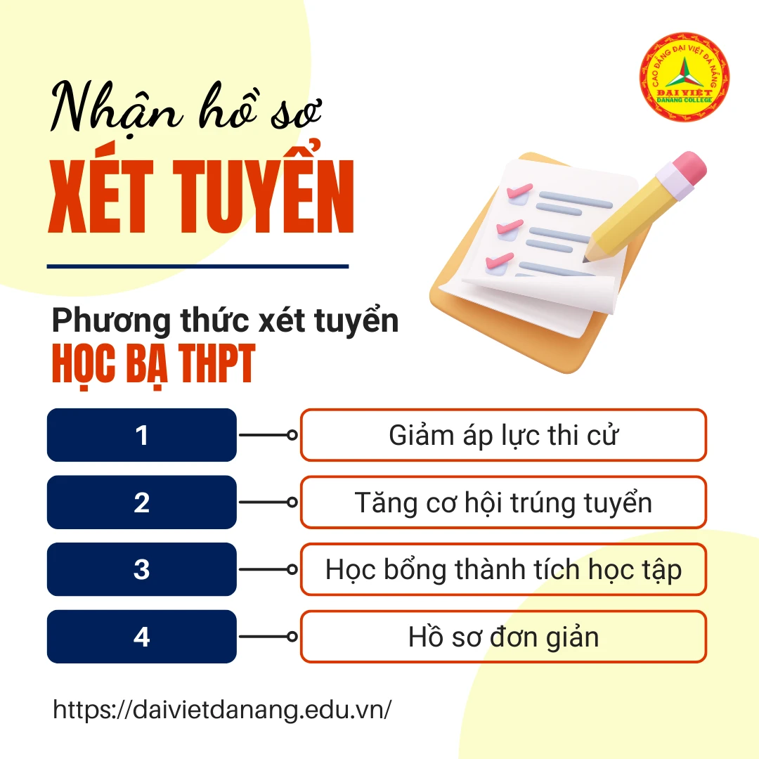 Lợi Thế Xét Tuyển Học Bạ Trường Cao Đẳng Đại Việt Đà Nẵng