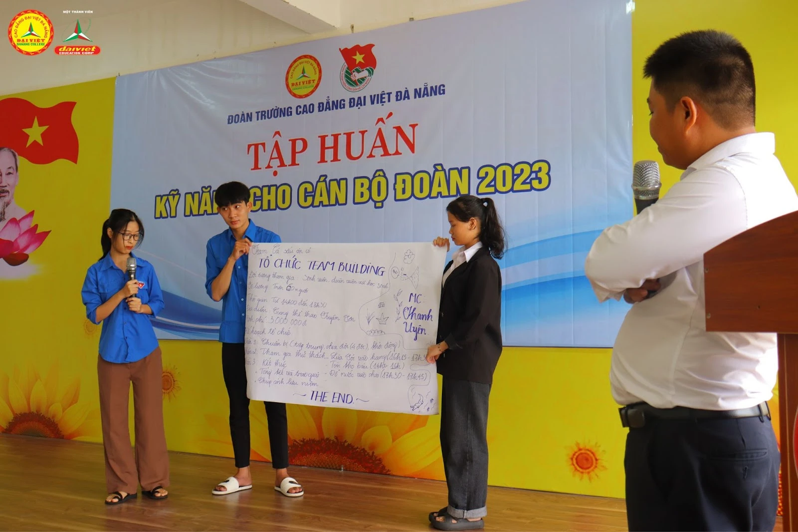 Sôi nổi tập huấn kỹ năng cho cán bộ Đoàn 2023 – Trường Cao Đẳng Đại Việt Đà Nẵng
