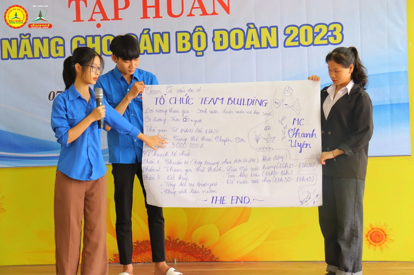 Sôi nổi tập huấn kỹ năng cho cán bộ Đoàn 2023 – Trường Cao Đẳng Đại Việt Đà Nẵng