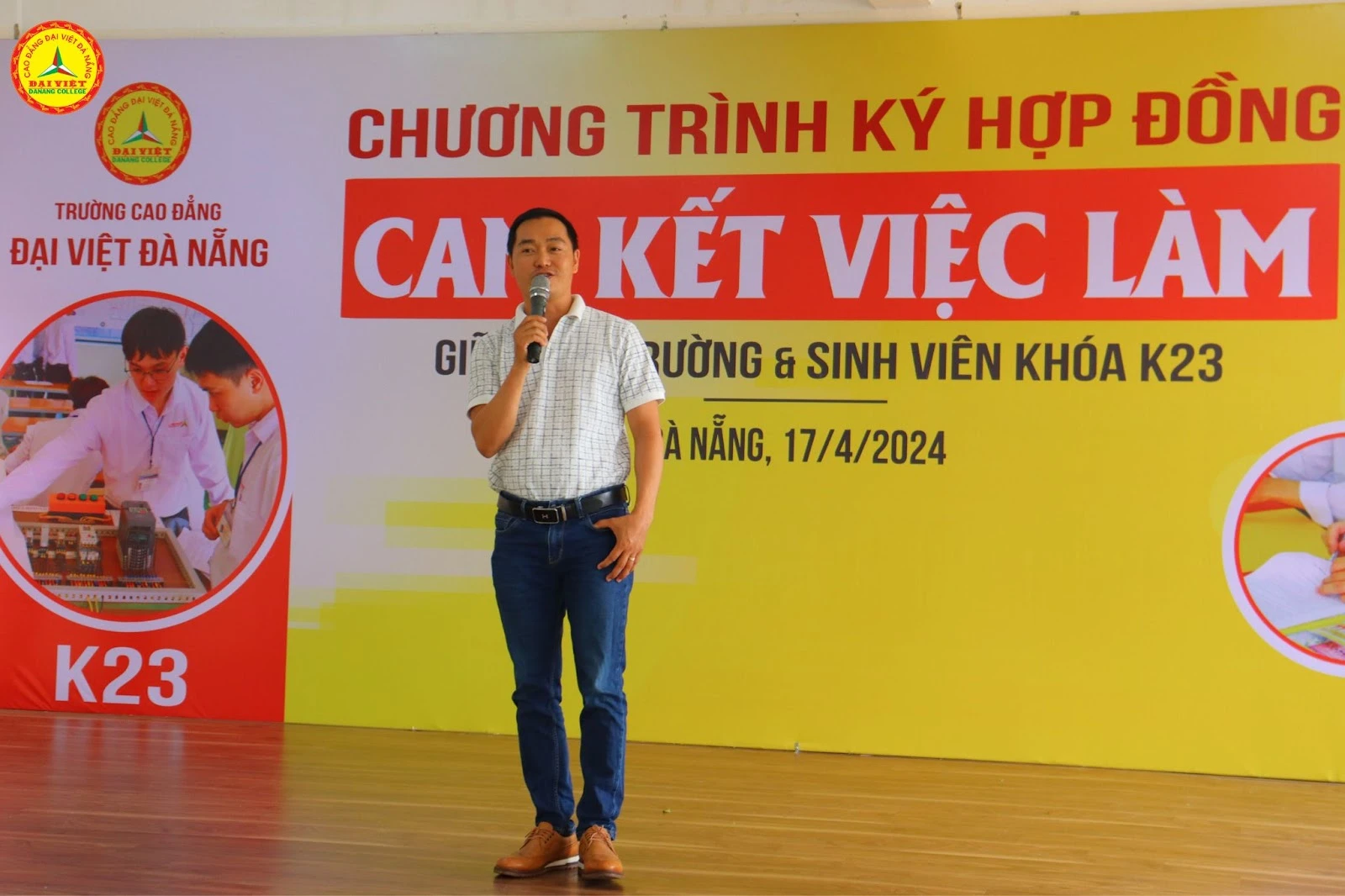 Ký Hợp Đồng Cam Kết Việc Làm K23 – Trường Cao Đẳng Đại Việt Đà Nẵng