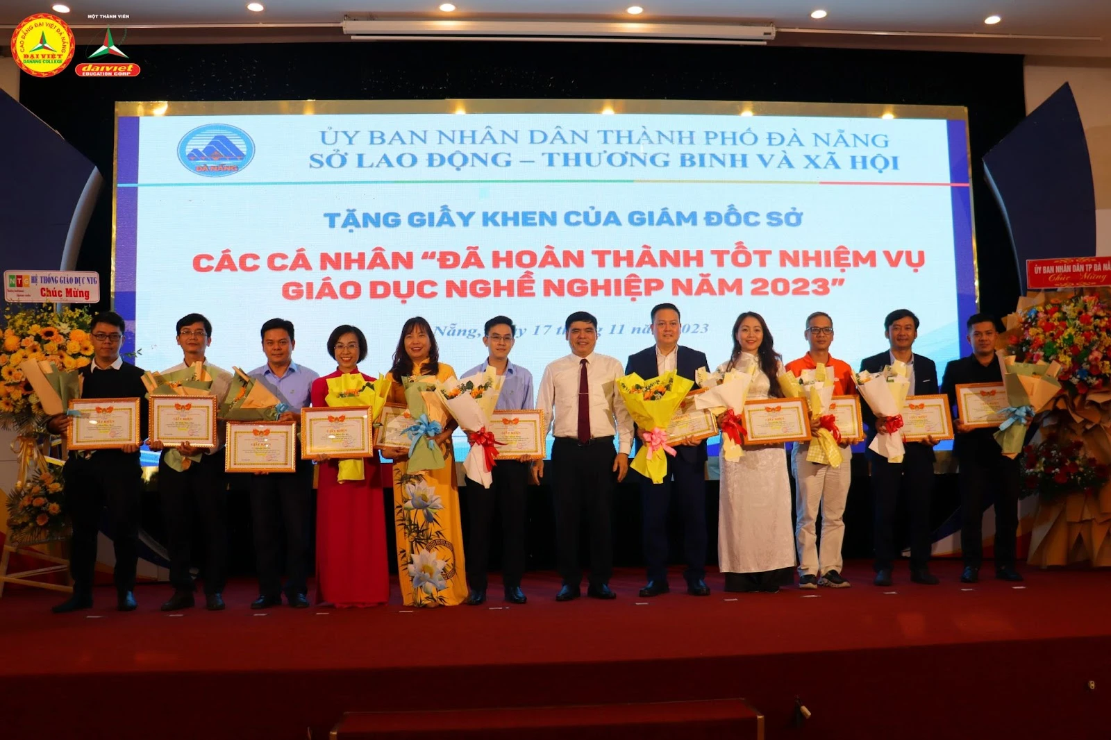 Trường Cao đẳng Đại Việt Đà Nẵng nhận Giấy khen hoàn thành tốt nhiệm vụ Giáo dục nghề nghiệp 2023