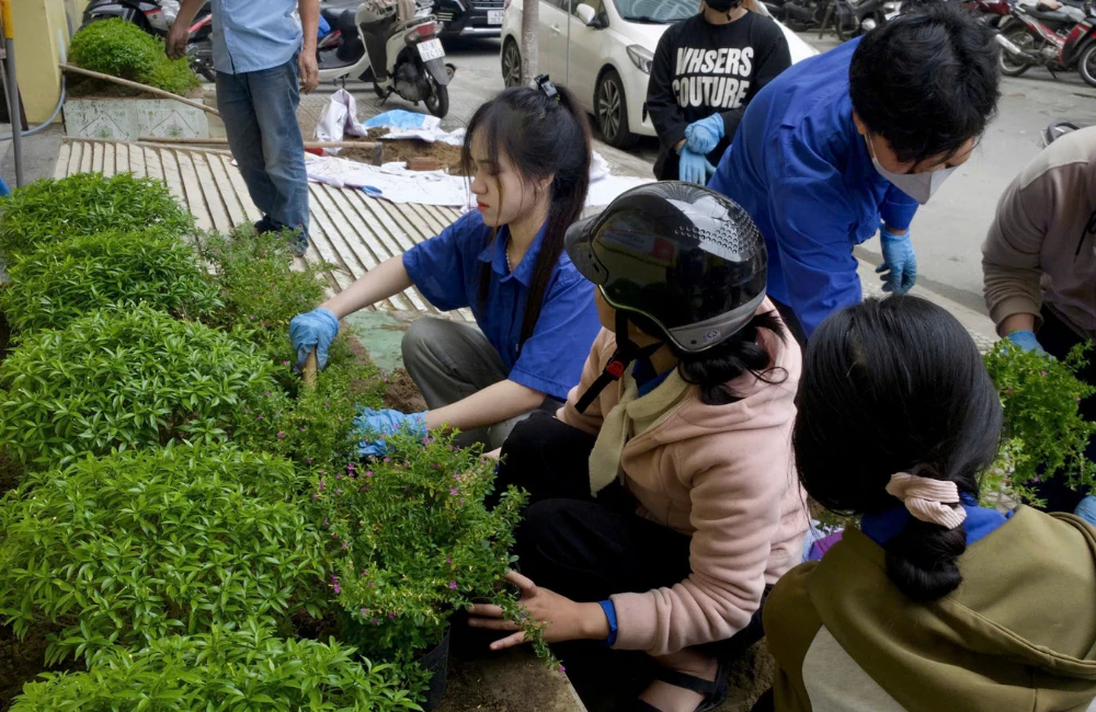 TUỔI TRẺ ĐẠI VIỆT HƯỞNG ỨNG TẾT TRỒNG CÂY