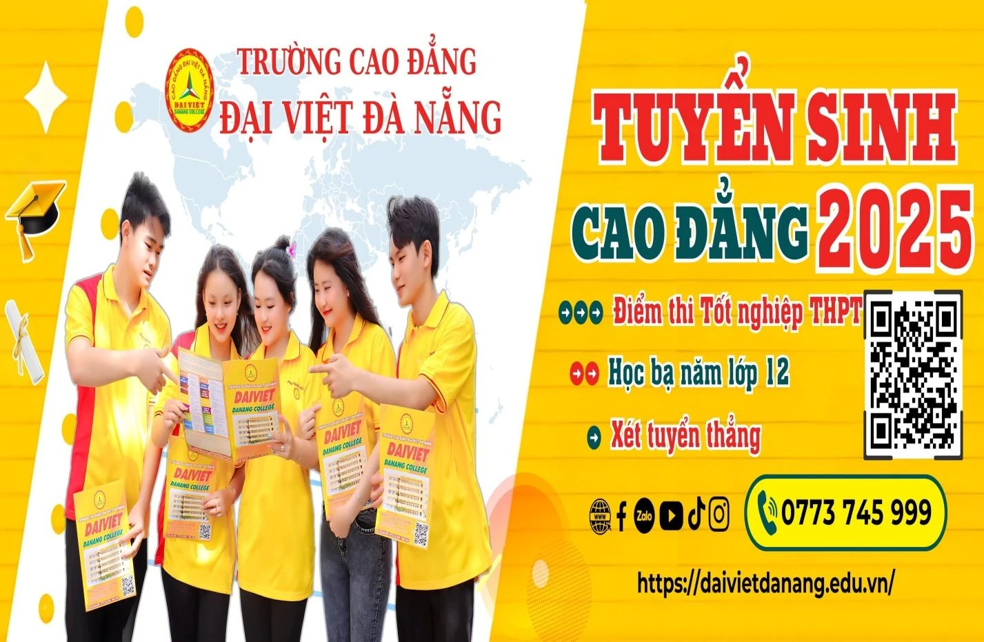 Tuyển Sinh Cao Đẳng 2025 – Trường Cao Đẳng Đại Việt Đà Nẵng | Phòng Đào Tạo & Đảm Bảo Chất Lượng
