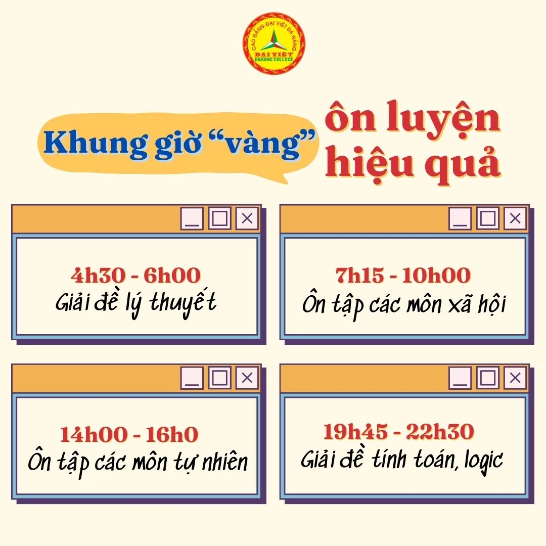 Tuyệt Chiêu Ôn Thi Nước Rút Cho 2k6 – Bí Quyết Bứt Phá | Trường Cao Đẳng Đại Việt Đà Nẵng