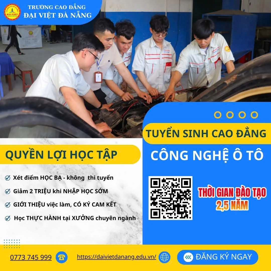TỪ GIẢNG ĐƯỜNG ĐẾN CHUYÊN GIA CÔNG NGHỆ Ô TÔ: HÀNH TRÌNH CHINH PHỤC ĐAM MÊ BẮT ĐẦU TỪ ĐÂY!