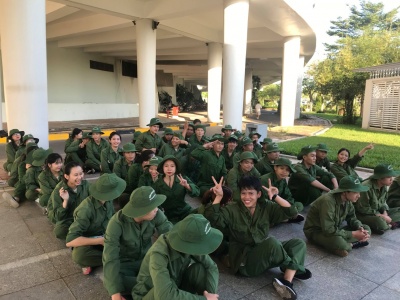 Sinh viên khóa 18 tham gia khóa học Giáo dục Quốc phòng – An ninh